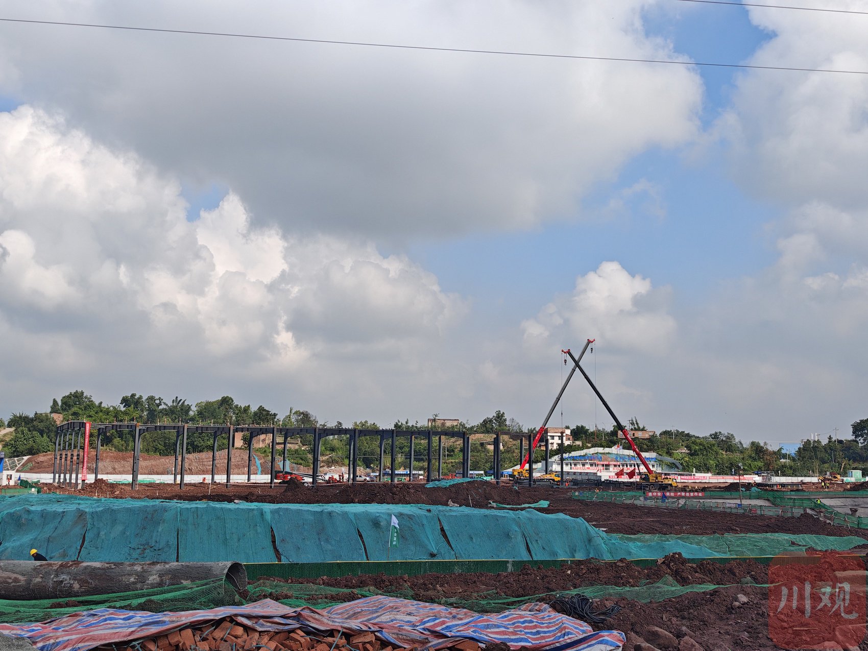 泸天化绿色循环发展项目建设现场。