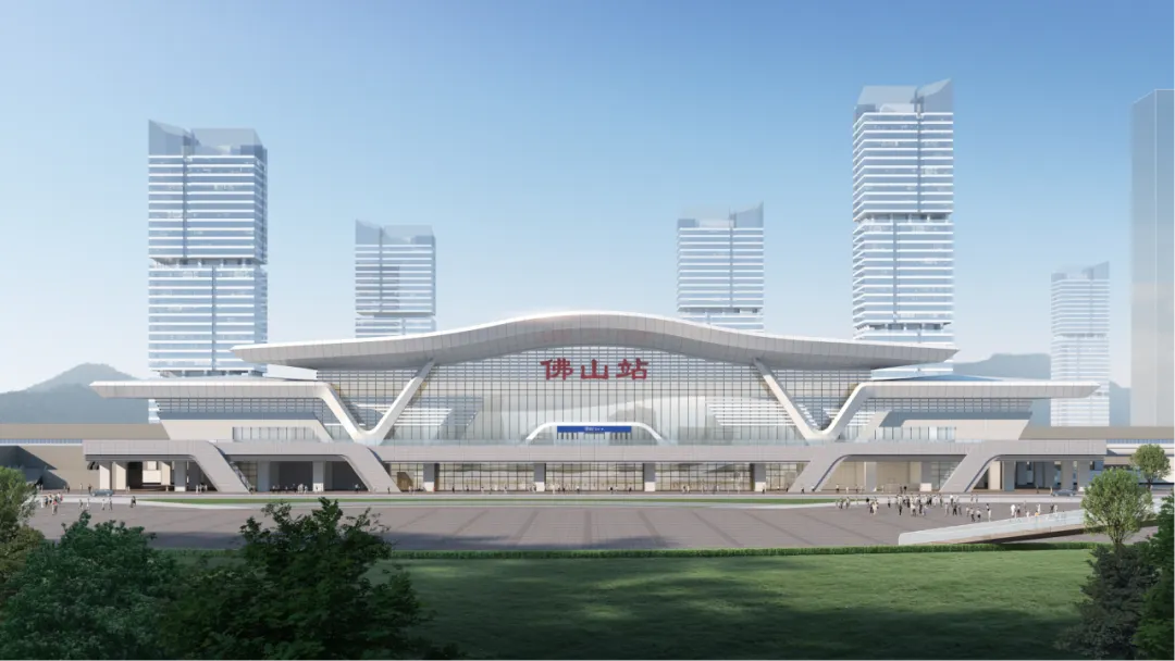 广湛高铁佛山站BIM效果图