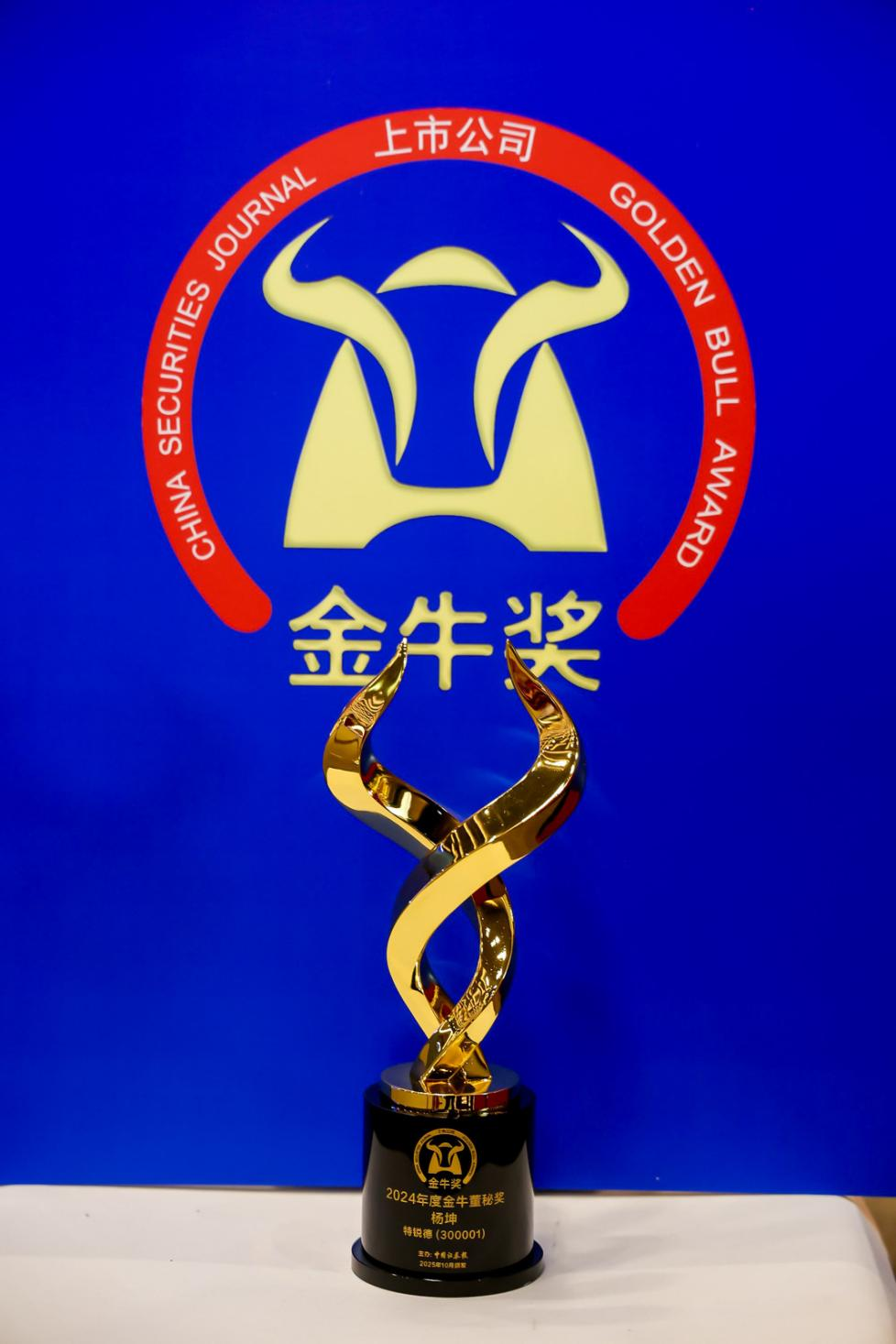 获奖奖杯 公司供图