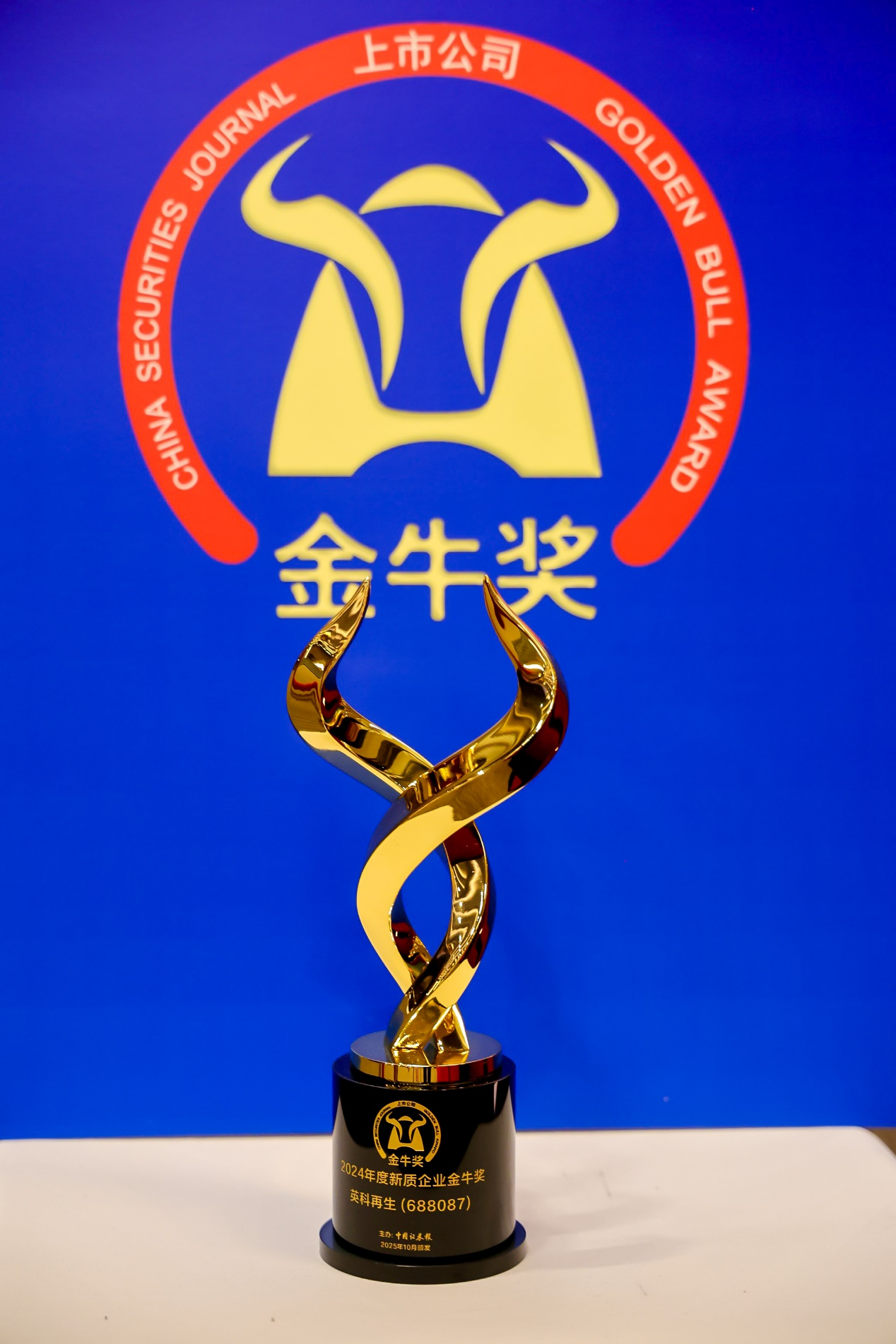 获奖奖杯 公司供图