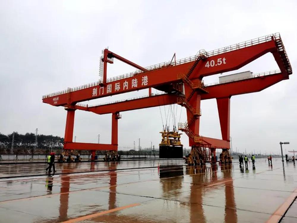 荆门国际内陆港。