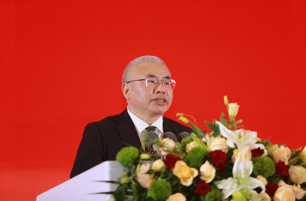 安徽叉车集团党委书记、董事长、总经理杨安国致开幕辞