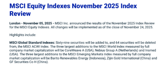 MSCI中国A股指数新纳入17只A股标的(名单)