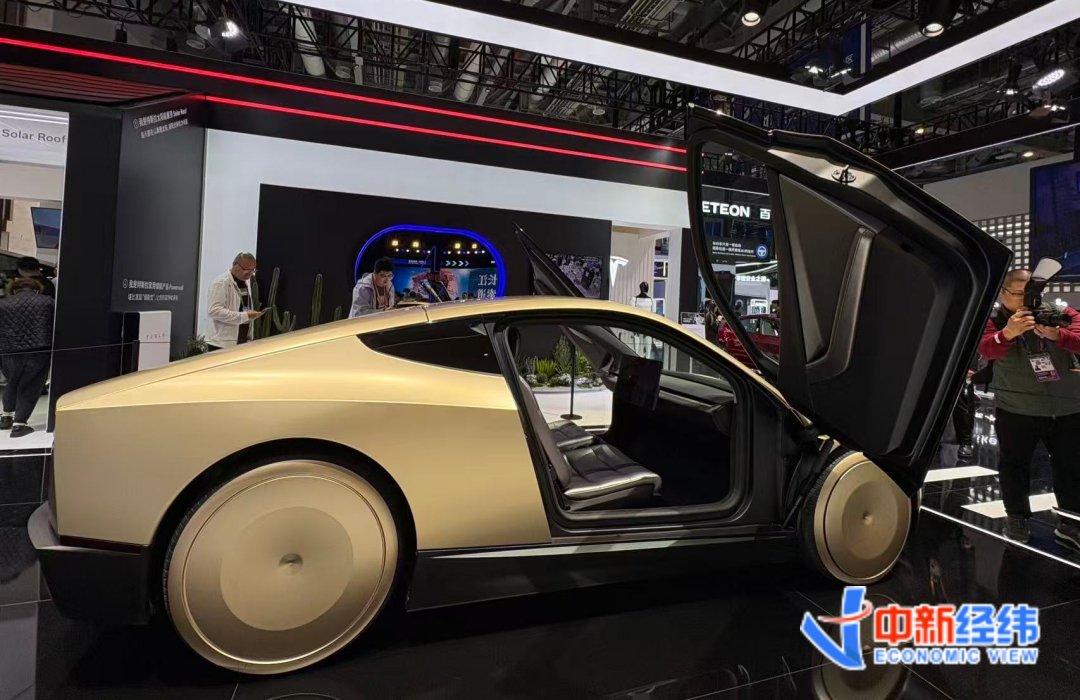 特斯拉无人驾驶电动车Cybercab 中新经纬 闫淑鑫摄