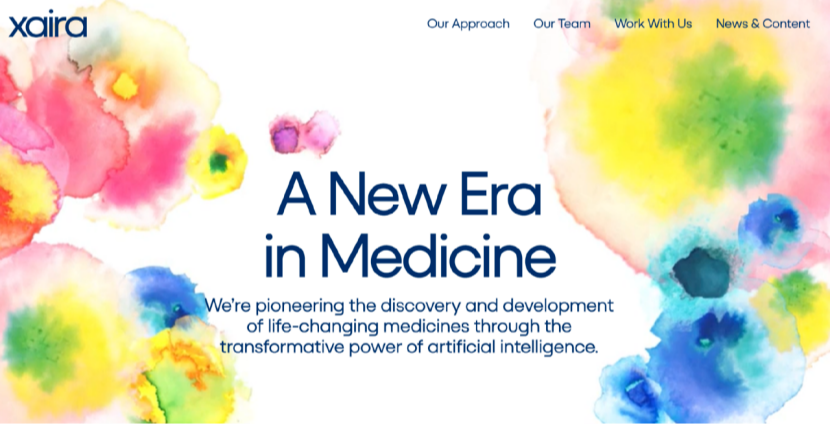 圖 | Xaira Therapeutics 公司官網（來源：https://www.xaira.com/）