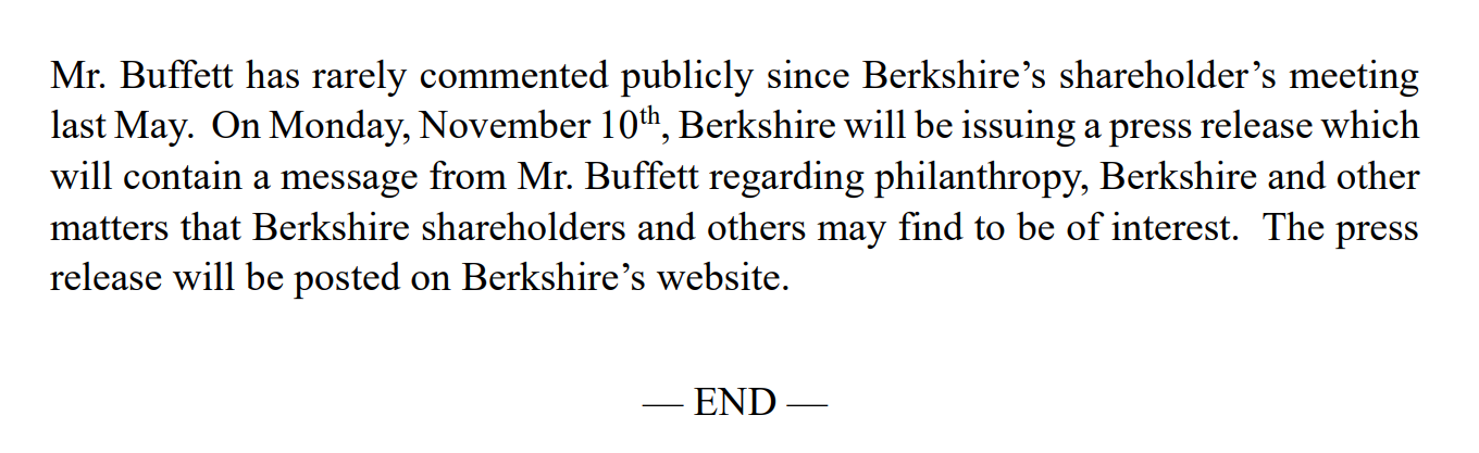 环球下周看点：巴菲特或将上演“最后一课” 中概股财报季揭幕