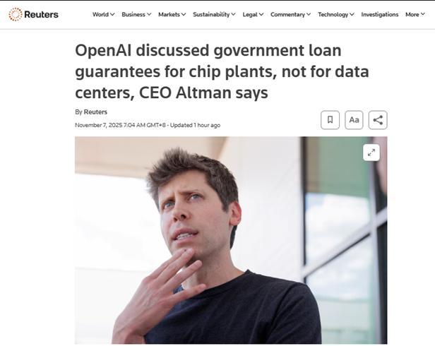 OpenAI计划未来8年投资1.4万亿美元用于人工智能数据中心扩建|数据中心|人工智能|搞砸了|失败|数百亿_新浪新闻