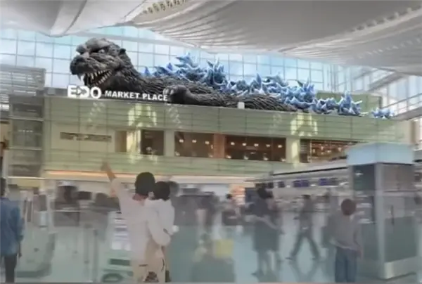 高度达9米！世界最大室内哥斯拉模型将亮相日本机场