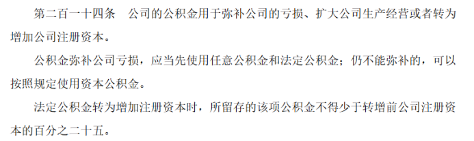 （注：来自《公司法》第二百一十四条）
