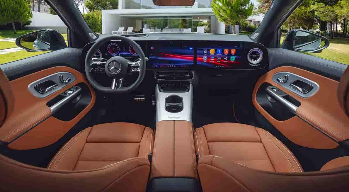 全新奔驰GLB内饰图发布 配备星空顶+三联屏