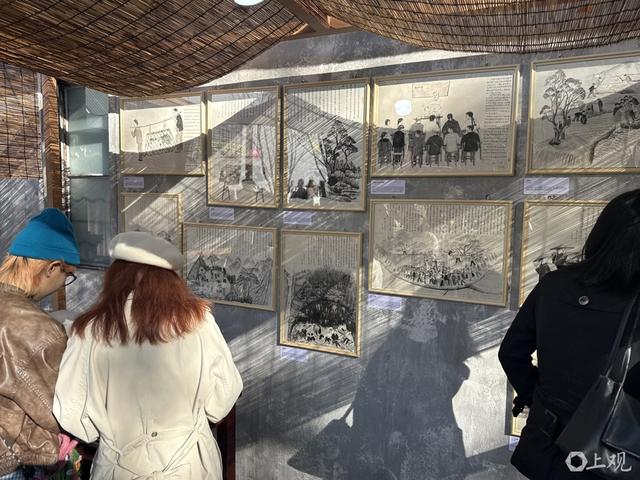 “肖大妹”的人生画展吸引年轻人。施晨露摄