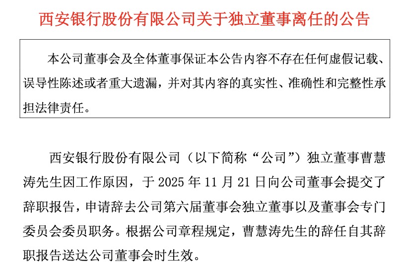 （来源：西安银行官方文件）