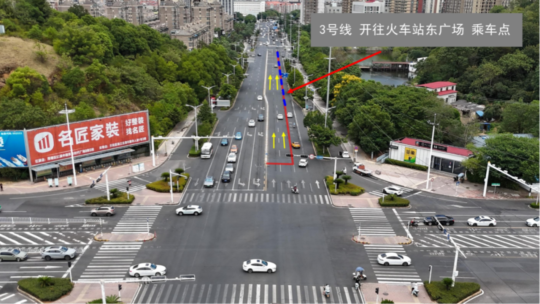 4号线 乘车点示意图