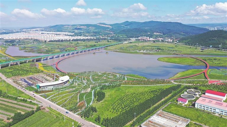 七台河市桃山湖生态环保水利综合治理项目——冠军湾。图片由受访单位提供