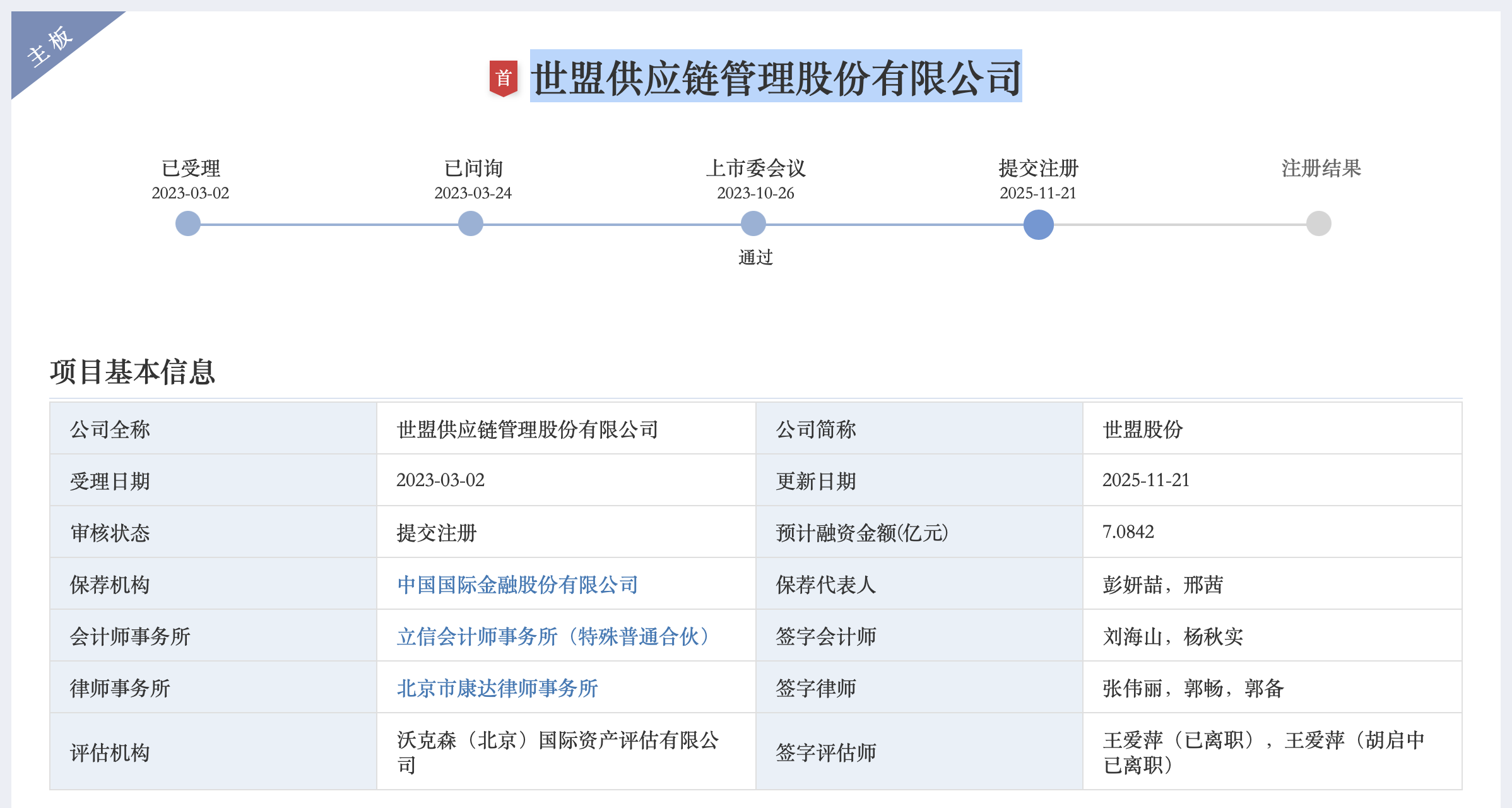 世盟股份过会两年后提交注册,实控人张经纬前妻“离婚不离场”存治理风险
