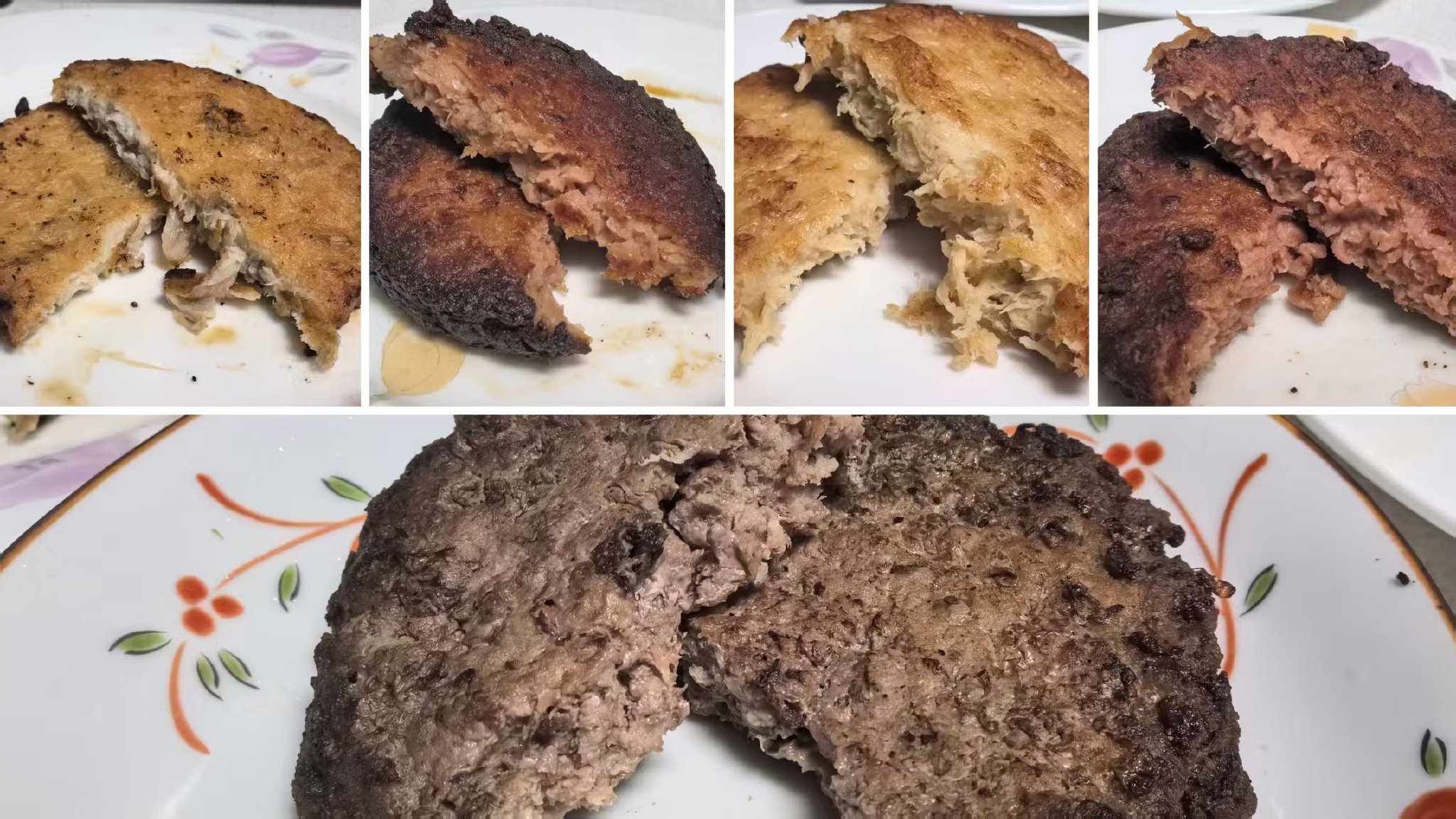 烹饪后的形态（位次同上）。 新京报记者 王思炀 摄