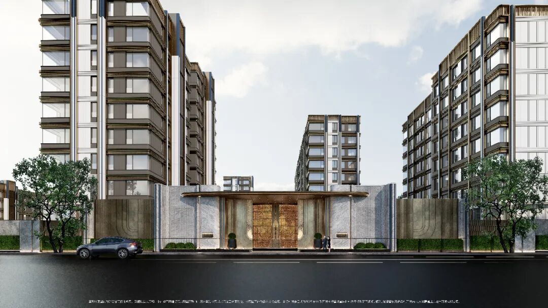 ☉北京隅·海岄社区东入口效果图