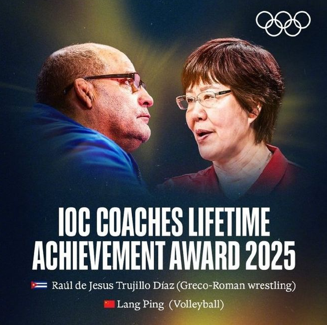 64岁郎平发文回应获国际奥委会教练终身成就奖：是一份非常美好的排球生涯纪念，我很幸运也很知足，我爱排球