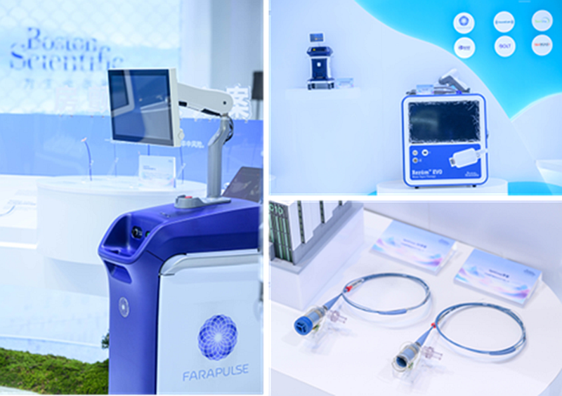 波士顿科学上海临港工厂下线的4款产品型检样品。图源：新华网