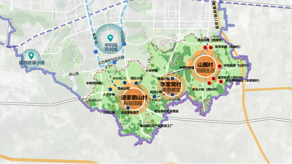 巨野河街道和美乡村片区示意图