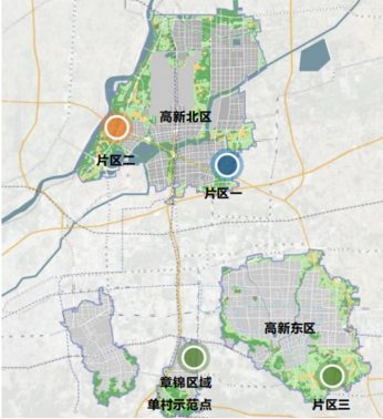 泉韵乡居和美乡村片区示意图