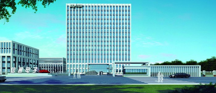 信通电子大楼效果图