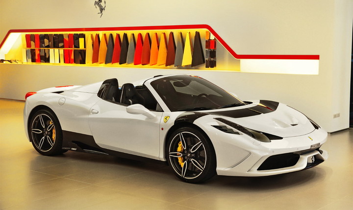 ▲林俊杰的法拉利 458 Speciale A