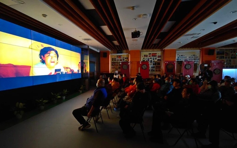 温馨家园观影现场。 受访者供图