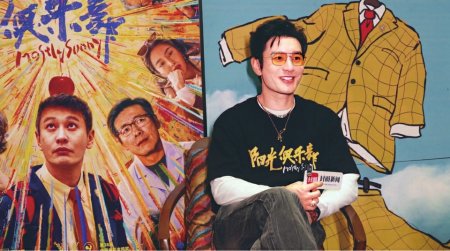 黄晓明接受封面新闻记者专访。魏唯摄