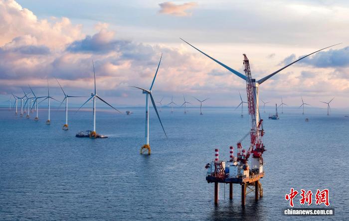 防城港海上风电示范项目。(资料图)防城港市委宣传部供图