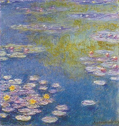 　　　莫奈画作《睡莲》（资料图片）
