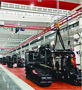 江津一家生产企业的智慧农机专业生产线