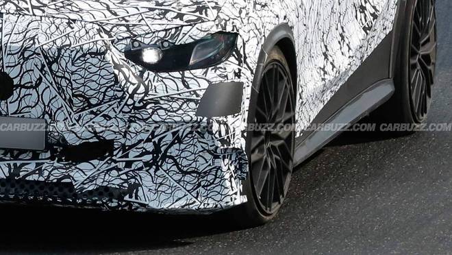 奔驰AMG GLC 53纯电SUV纽北测试：剑指宝马iX3，宽轮拱+大尾翼