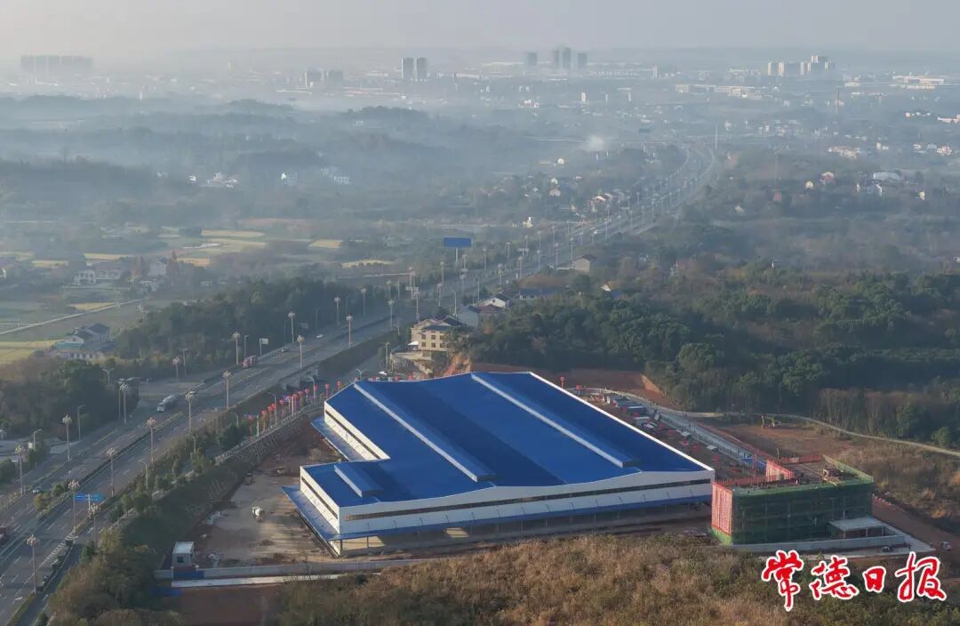 俯瞰申通快递常德转运中心项目