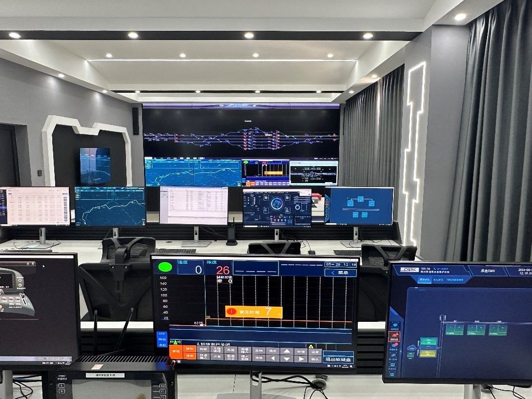 基于北斗的重载铁路列控系统（中国通号供图 央广网发）