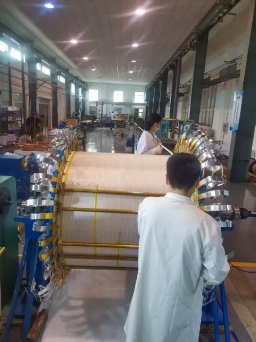 ▲线圈绕制、组装现场