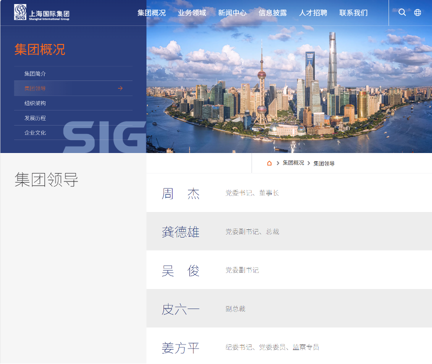   图片来源：上海国际集团官网