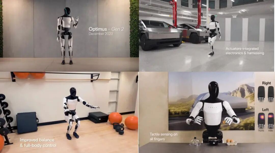 资料来源：Tesla Youtube账号《Optimus Gen2 介绍视频》，山西证券研究所