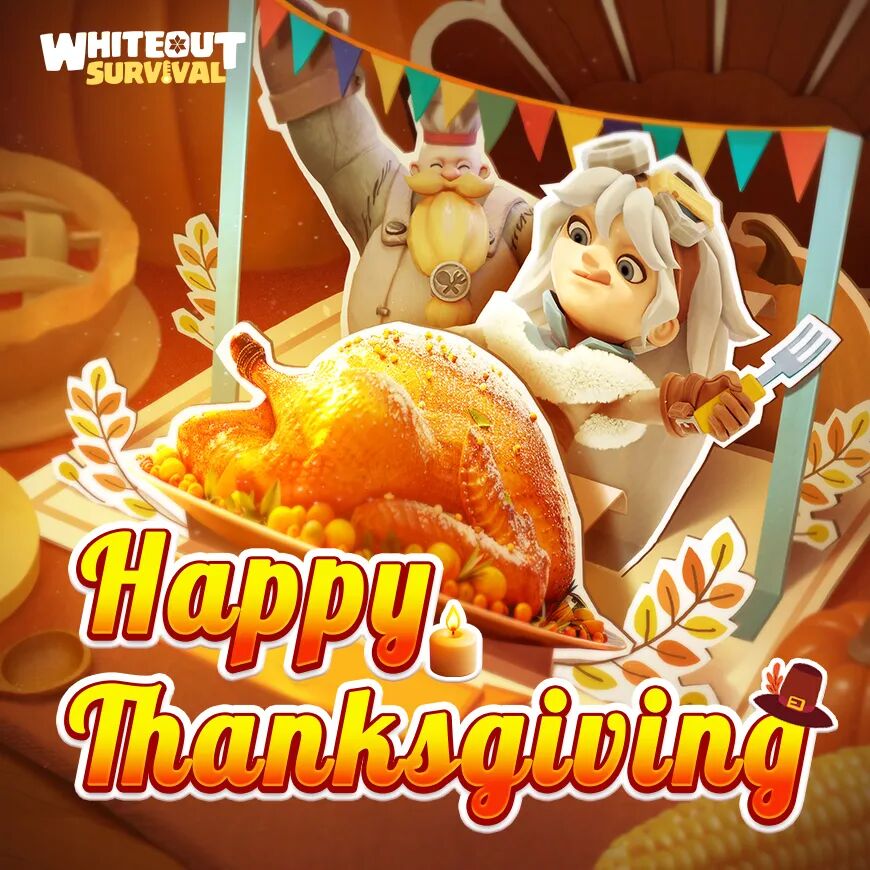 《Whiteout Survival》感恩节海报