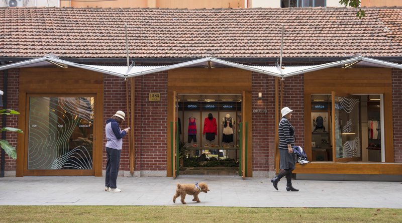 11月12日在上海市长宁区愚园路拍摄的街景。 新华社记者 才扬 摄