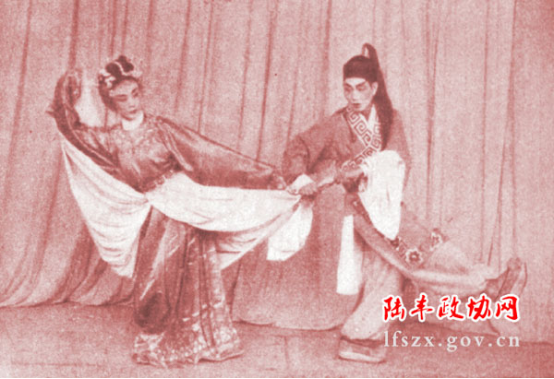 正字戏优秀传统剧目《百日缘》剧照，著名正字戏表演艺术家陈宝寿先生在剧中饰演董永