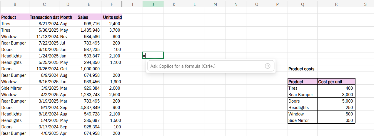 还在死记硬背函数？微软网页版 Excel 可让你用“人话”写公式