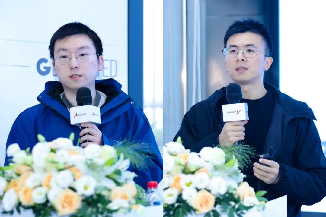 昇腾CANN生态技术专家郭依蓬、昇腾CANN布道师金修浪现场讲课（从左至右）