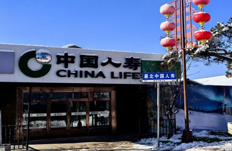 图：中国人寿寿险公司北极村营销服务部