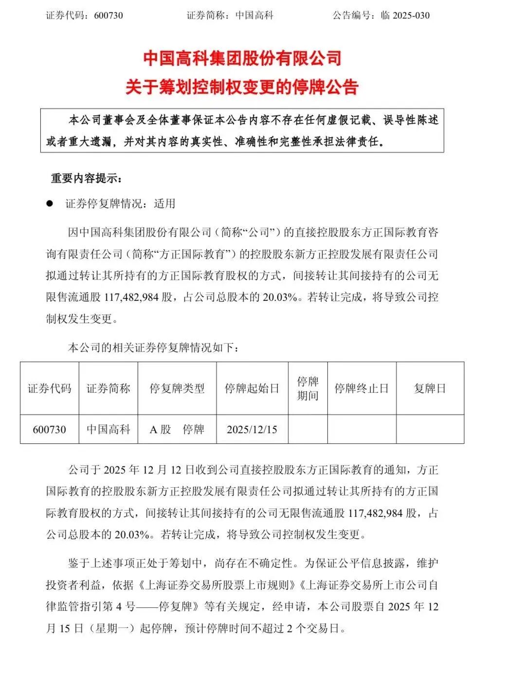 600730拟易主，股票“提前”涨停？