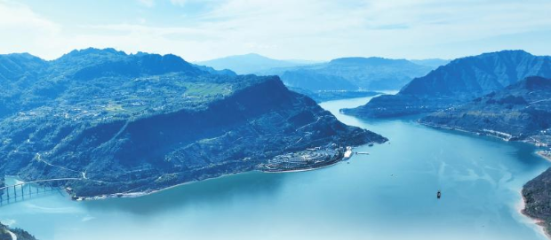 向家壩水電站庫區。 通訊員 李晶 攝