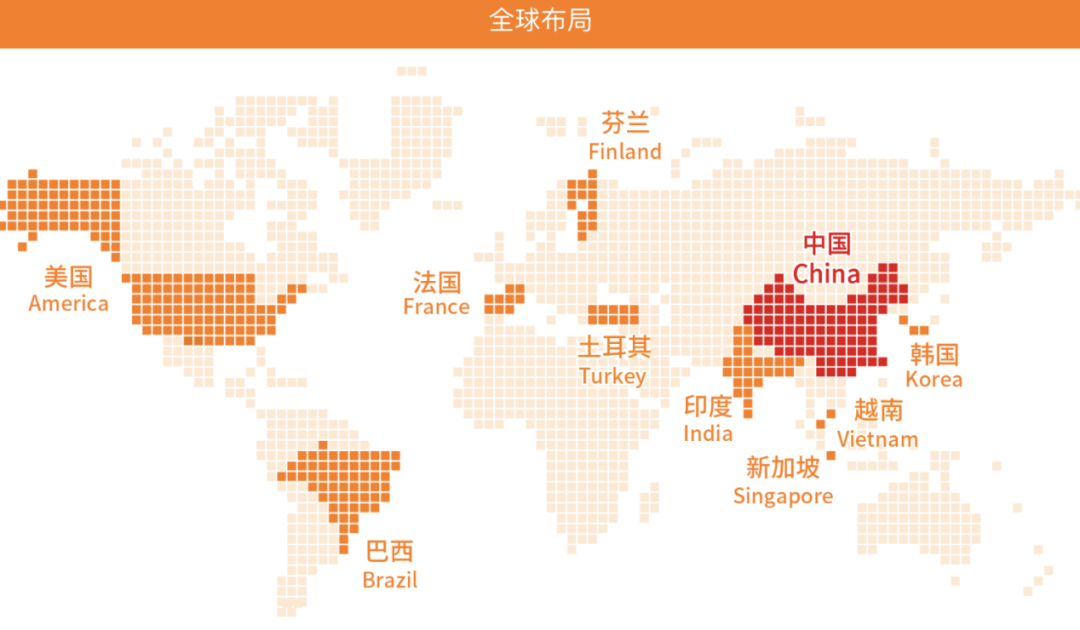 领益智造全球业务版图。图片来源：领益智造官网