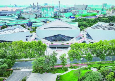 南钢文体公园。 南京日报/紫金山新闻记者 董家训 摄