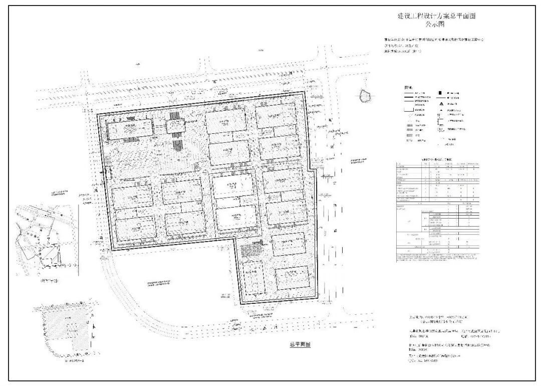 中国电信集团有限公司京津冀大数据基地建设运营中心A7、A8生产楼项目建设工程设计方案总平面图（图源：