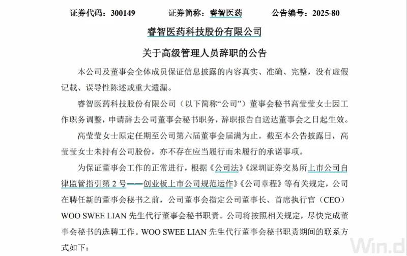 来源：睿智医药